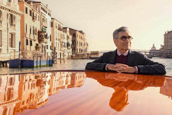 Actor Eugene Levy stars in The Reluctant Traveler.