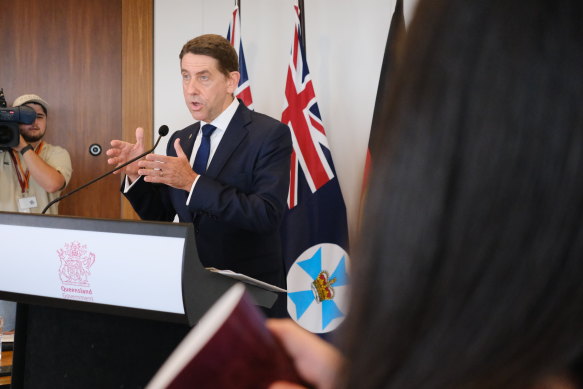 “There are some moving parts there that we’re going to reflect on as a new government,” Treasurer and soon-to-be deputy premier Cameron Dick told journalists.