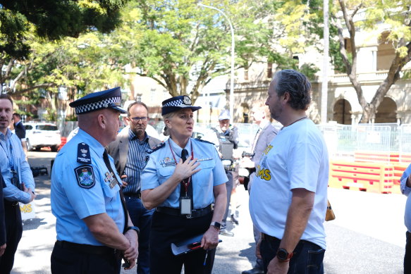 Protesters rallied outside Parliament earlier this week and met with Queensland Police Commissioner Katarina Carroll.