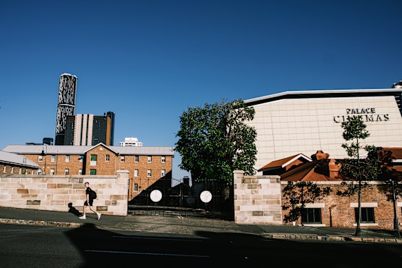 The old Victoria Barracks, and the newer Palace Barracks cinemas. 