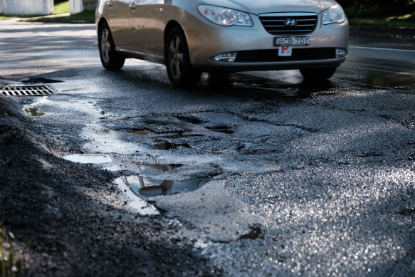 Potholes became the bane of every NSW driver’s existence following months of heavy rain last year.