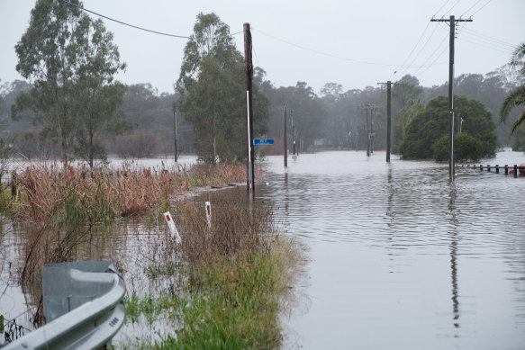 The damage caused when Pitt Town was flooded in July 2022. 