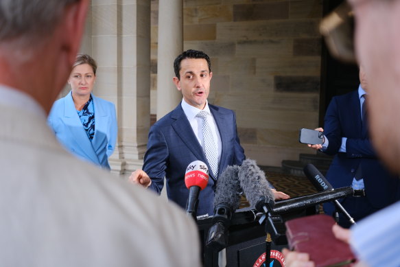 LNP Opposition Leader David Crisafulli.