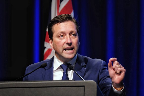 State Opposition Leader Matthew Guy.