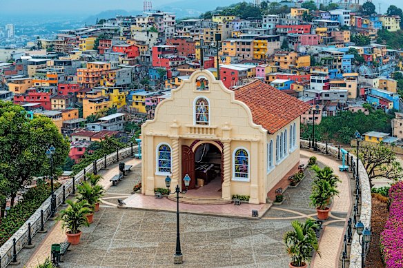 Santa Ana Hill church, Guayaquil, Ecuador.