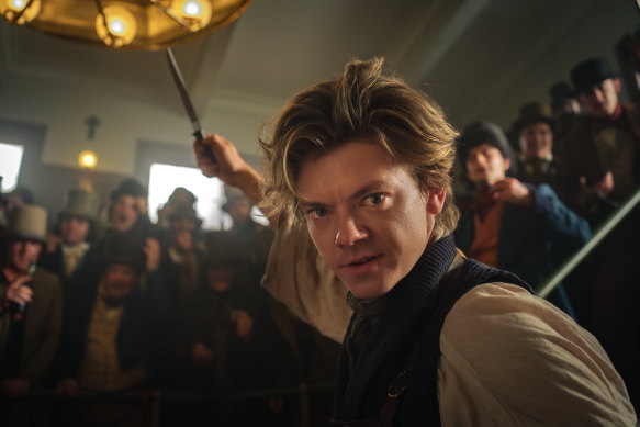 Thomas Brodie-Sangster plays Dr Jack Dawkins, aka the Artful Dodger.