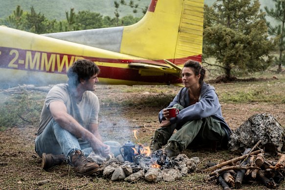 Elordi with Margaret Qualley in <i>The Dog Stars</i>.