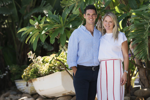 Andrew Goldsmith and Pip Robb at their original Palm Beach venue. 