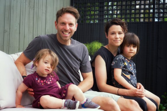 “I don’t think that concept [of resilience] resonates for a lot of people right now”: Hugh van Cuylenburg with wife and two of his three children.  