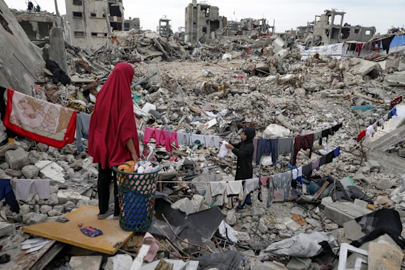 Hell on Earth: Israel’s bombing campaign has left much of Gaza in ruins.