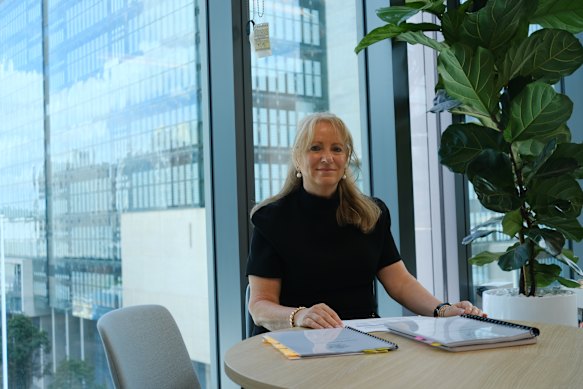 Queensland Human Rights Commissioner Debbie Platz APM in her Brisbane office.