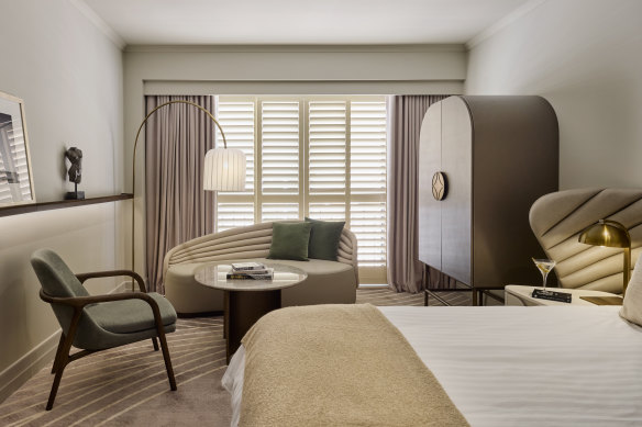 Sophisticated comfort inside The Playford’s rooms.