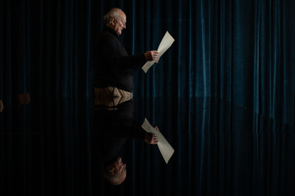 Glenn Murcutt at the State Library of NSW, which holds an archive of his images and drawings. A book by Nick Sissons on  Murcutt’s unbuilt works will be launched at the library on Thursday.