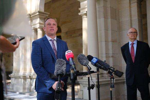 Deputy Premier Steven Miles declared his intention to nominate within hours of Palaszczuk’s resignation.
