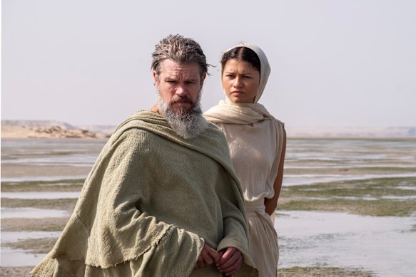 In Odyssey, Matt Damon plays Odysseus and Zendaya plays Athena.