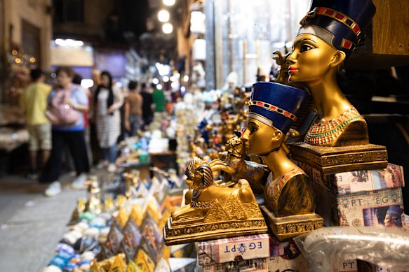 At bustling market stalls like this one in Cairo, be honest; don’t say, “I’ll think about it”, as it’ll only encourage persistence.