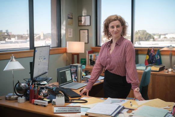 Felicity Ward as the incompetent Hannah Howard in The Office.