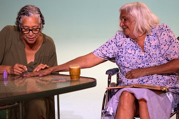 Rachael Maza and Trisha Morton-Thomas in Black Light.