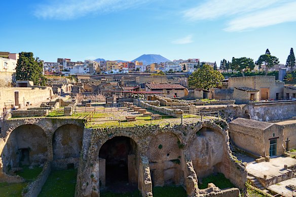 The ruins of Herculaneum.