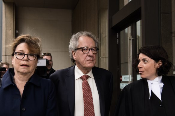 Australian actor Geoffrey Rush launched a defamation case against The Daily Telegraph.