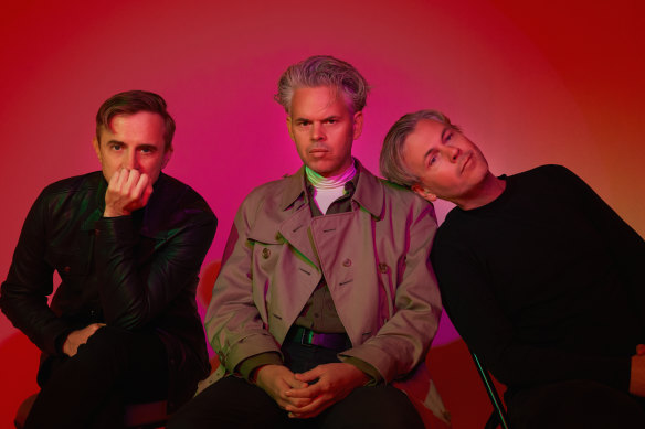 Peter Mayes, Nick Littlemore and Sam Littlemore of Pnau.