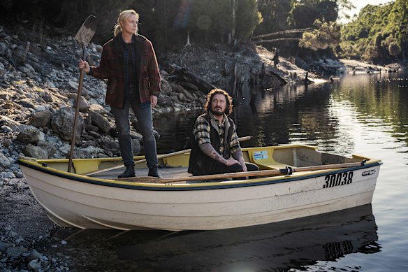 Marta Dousseldorp and Toby Leonard Moore in Fires Bay.
