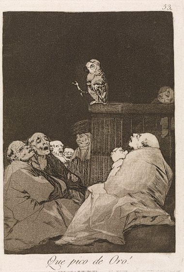 Francisco Goya, What a golden beak!, 1797–98. 