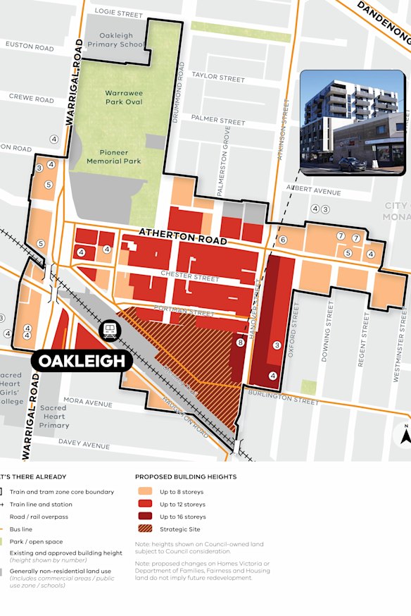 The draft activity centre plan for Oakleigh.