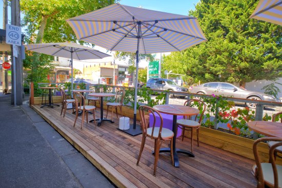 The outdoor garden at Union House in Richmond.
