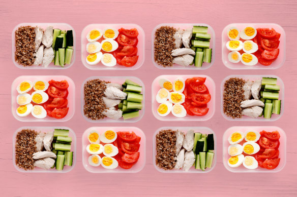 Meal prep for the week ahead.