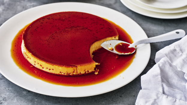 Adam Liaw’s classic creme caramel.