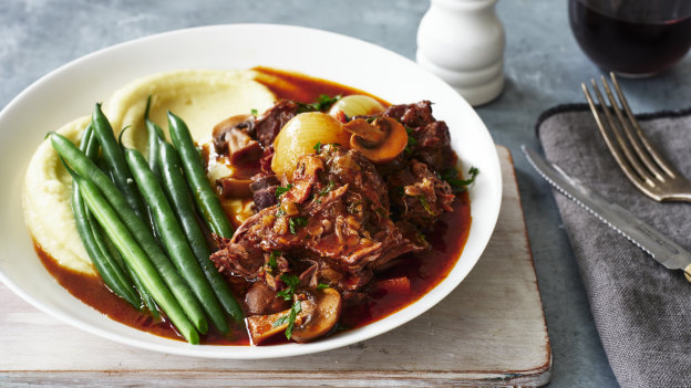 Amazing braise: Adam Liaw’s beef Bourguignon.