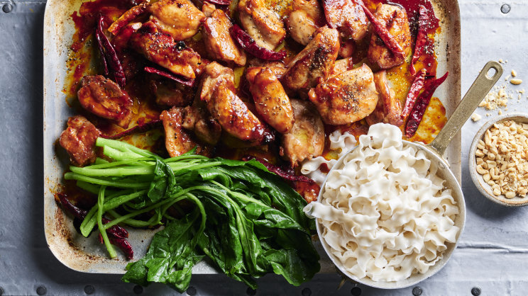 Kung pao chicken tray bake-image