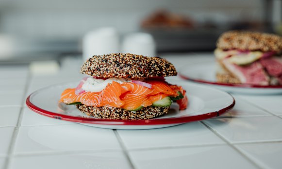 Ora lox bagel.