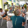 Australian athletes have enough food to feed a small army in their exclusive section of the athletes’ village.