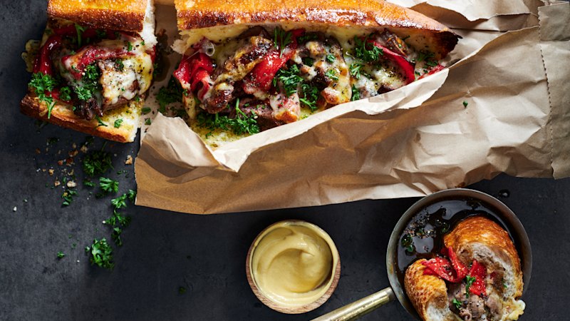Skip the pub and smash this 20-minute steak sanga at home