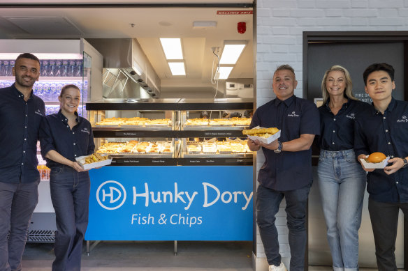 The Hunky Dory team at their new outlet.