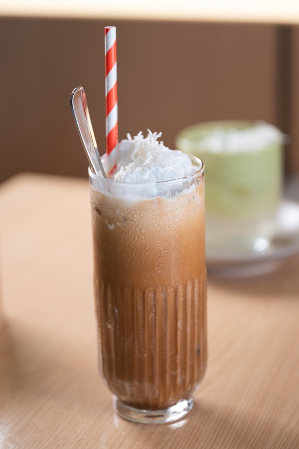 Coconut Vietnamese iced coffee.