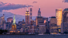 New York City skyline. Manulife’s move shows that some players are finally getting more honest about America’s commercial real estate pain.