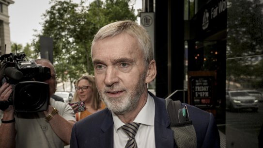 Sir Ken Jones after the hearing on Friday.