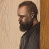 Court sketch of Brendan Nugent at Wangaratta Magistrates Court.