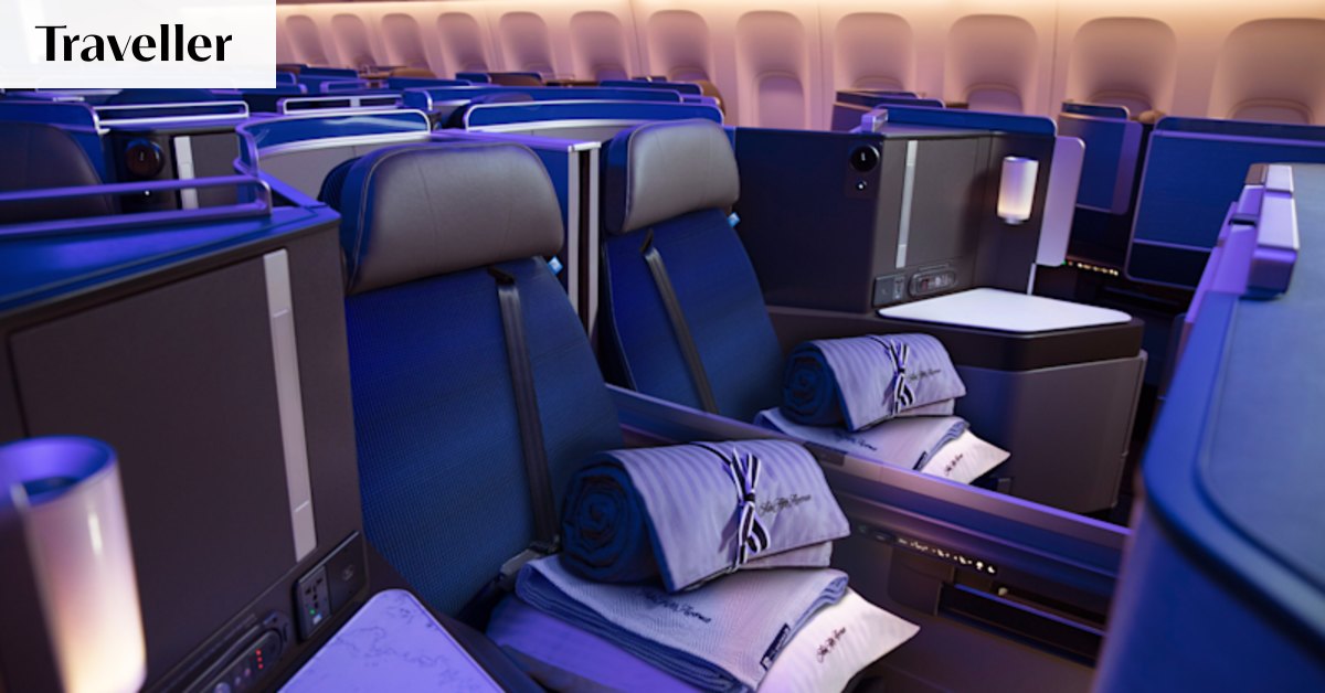 Tight business class seats, but US crew (and food) exceed expectations
