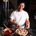 Pizza chef Tsubaki Tamaki at his new Sydney restaurant. 