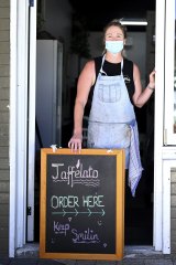 Jaffelato owner Ali Richards whose Rockingham cafe saw its trade increase during the COVID-19 pandemic.