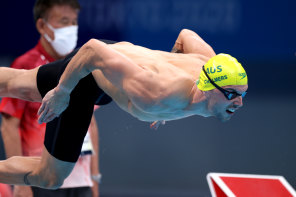 Australia’s Kyle Chalmers advances to the semi-finals of the 10mm freestyle after clocking the third-fastest time.