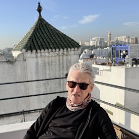 The writer in Tangier.