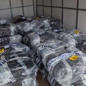 The cocaine seized on February 2, 2017.