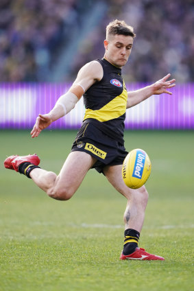 Jayden Short has been a key part of the Tigers' defence in the second half of the season.