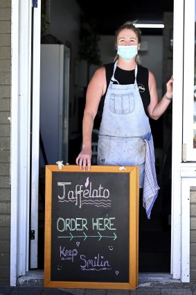 Jaffelato owner Ali Richards, whose Rockingham cafe saw its trade increase during the COVID-19 pandemic.