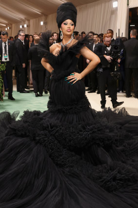 That’s a lot of dress: Cardi B at the Met Gala.